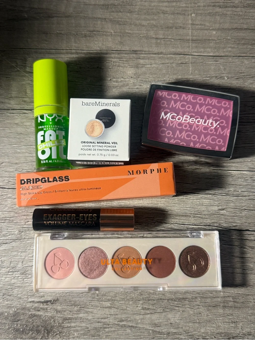 6 New makeup Charlotte Tilbury Mascara Morphe NYX Fat oil bare minerals powder